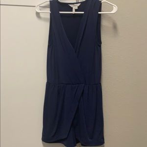 BCBG navy blue romper